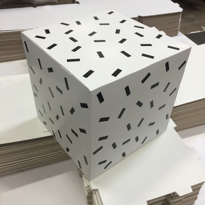 Bestil trykt karton som kube eller firkanter